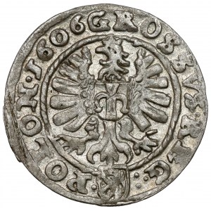 Zygmunt III Waza, Grosz Kraków 1606 - REG•: