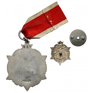 Odznaka, GWIAZDA PRZEMYŚLA Obrońcom Przemyśla 11.XI.1918 - 16.V.1919 - z miniaturką
