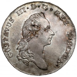 Sweden, Gustav III, Riksdaler 1777 OL