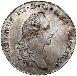 Szwecja, Gustaw III, Riksdaler 1777 OL