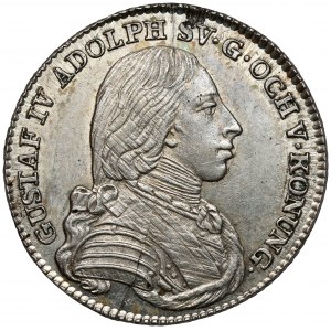 Szwecja, Gustaw IV Adolf, 1/6 Riksdaler 1804