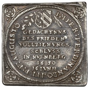Nurnberg, 1/4 thaler 1650 Klippe - Peace of Westphalia