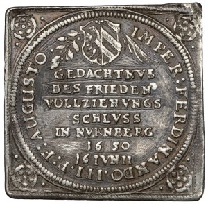 Nurnberg, 1/4 thaler 1650 Klippe - Peace of Westphalia