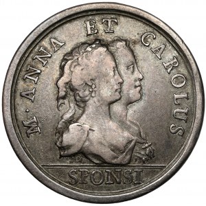Deutschland, Medaille - Hochzeit Karls von Lothringen und Maria Anna 1744