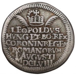 Austria, Leopold I, Żeton koronacyjny 1658 (ø19mm)