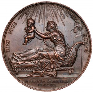Francja, Medal 1820 - Narodziny Henryka V (Henri d’Artois)