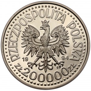 200.000 złotych 1994 Zygmunt I Stary - półpostać