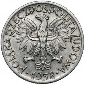 5 złotych 1958 Rybak - SŁONECZKO