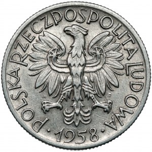 5 złotych 1958 Rybak - SŁONECZKO