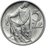 5 złotych 1959 Rybak - BEZ sznura