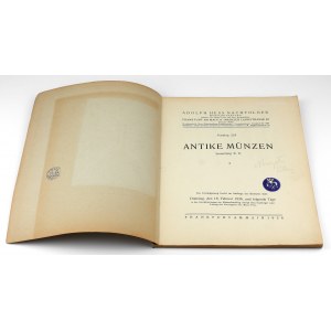 Katalog aukcyjny, Adolph Hess nr 224 - monety antyczne (1936)