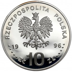 10 złotych 1996 Zygmunt II August - półpostać