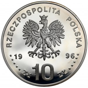 10 złotych 1996 Zygmunt II August - półpostać