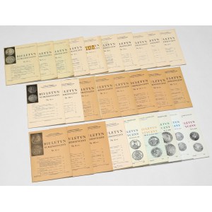 Numismatisches Bulletin - Satz mit 27 Stücken von 1975-1999