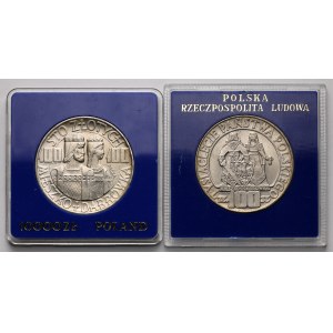 100 zł 1966 Mieszko i Dąbrówka - półpostacie i postacie (2szt)