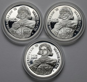 200.000 złotych 1992 Władysław II Warneńczyk - półpostacie (3szt)
