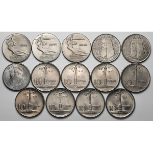 PRL, zestaw menniczych monet okolicznościowych (14szt)