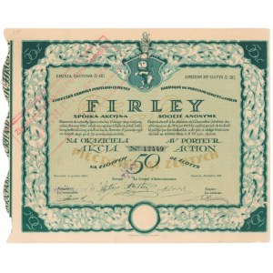 Lubelska Fabryka Portland Cementu FIRLEY, Em.1-9, 50 zł 1925
