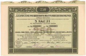 Zjednoczenie Polskich Fabryk Maszyn i Narzędzi Rolniczych, 5x 50 zł 1921