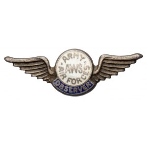 US Aircraft Warning Service (AWS) - Observer badge