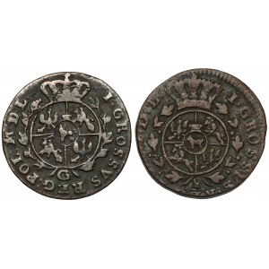 Poniatowski, Grosze 1767-G i 1768-g (2szt)