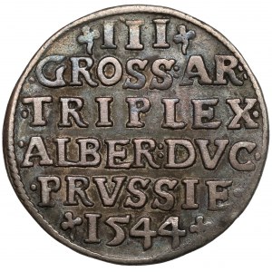 Prusy, Albrecht Hohenzollern, Trojak Królewiec 1544 - wczesny