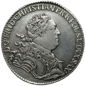 Fryderyk Chrystian, Gulden (2/3 talara) 1763 FWóF, Drezno