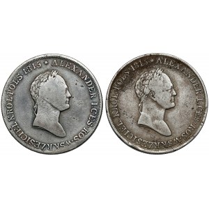 5 złotych polskich 1829 FH i 1830 KG (2szt)