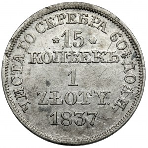 15 kopiejek = 1 złoty 1837 MW, Warszawa