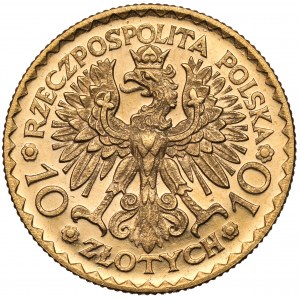 10 złotych 1925 Chrobry - głębokie lustro