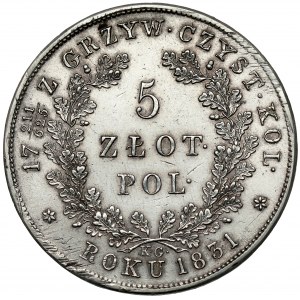 Powstanie Listopadowe, 5 złotych 1831 KG