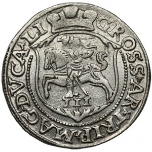 Zygmunt II August, Trojak Wilno 1563 - z D*G
