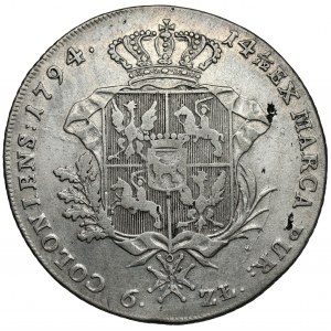 Poniatowski, 6-Zloty-Taler 1794 - Sorte 37.a5