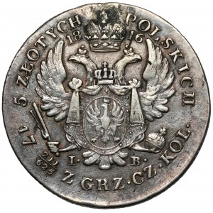 5 złotych polskich 1816 IB - pierwsze