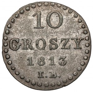 Księstwo Warszawskie, 10 groszy 1813 IB