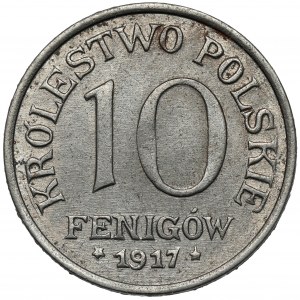 Królestwo Polskie, 10 fenigów 1917