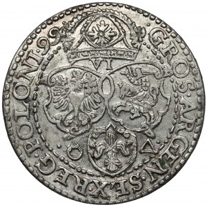 Zygmunt III Waza, Szóstak Malbork 1599 - mała głowa