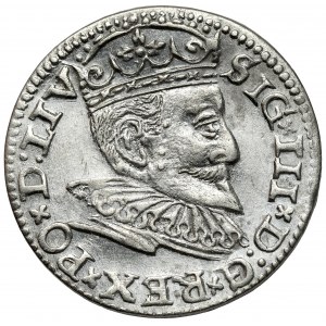 Zygmunt III Waza, Trojak Ryga 1595 - LIV