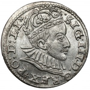 Zygmunt III Waza, Trojak Ryga 1588 - mała głowa
