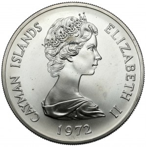 Kajmany, Elżbieta II, 25 dolarów 1972 - Srebrna Rocznica Ślubu