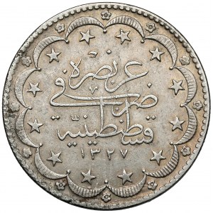 Turkey, Muhammad V, 20 Kurush AH 1327 (1909/10)