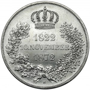 Saksonia, 2 talary 1872-B - Złote Gody
