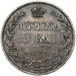 Russia, Nicholas I, Ruble 1844 KБ, Petersburg