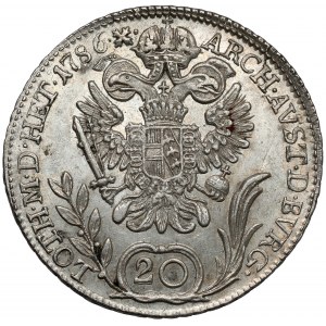 Austria, Joseph II, 20 kreuzer 1786-B