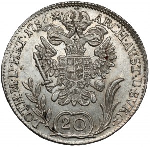 Austria, Joseph II, 20 kreuzer 1786-B