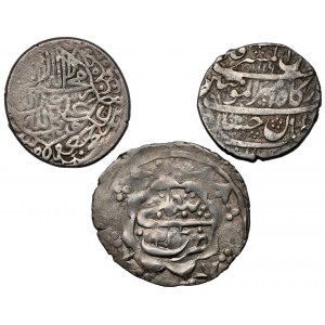 Islam, lot of 3 silver coins