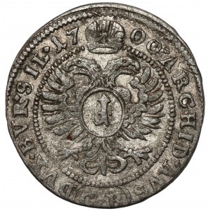 Śląsk, Leopold I, 1 krajcar 1700 CB, Brzeg
