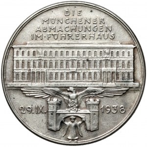 Niemcy, Medal 1938, Układ Monachijski - RZADKI