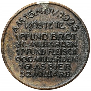 Niemcy, Medal 1923 - Inflacja