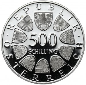 Austria, 500 szylingów 1988 - Jan Paweł II